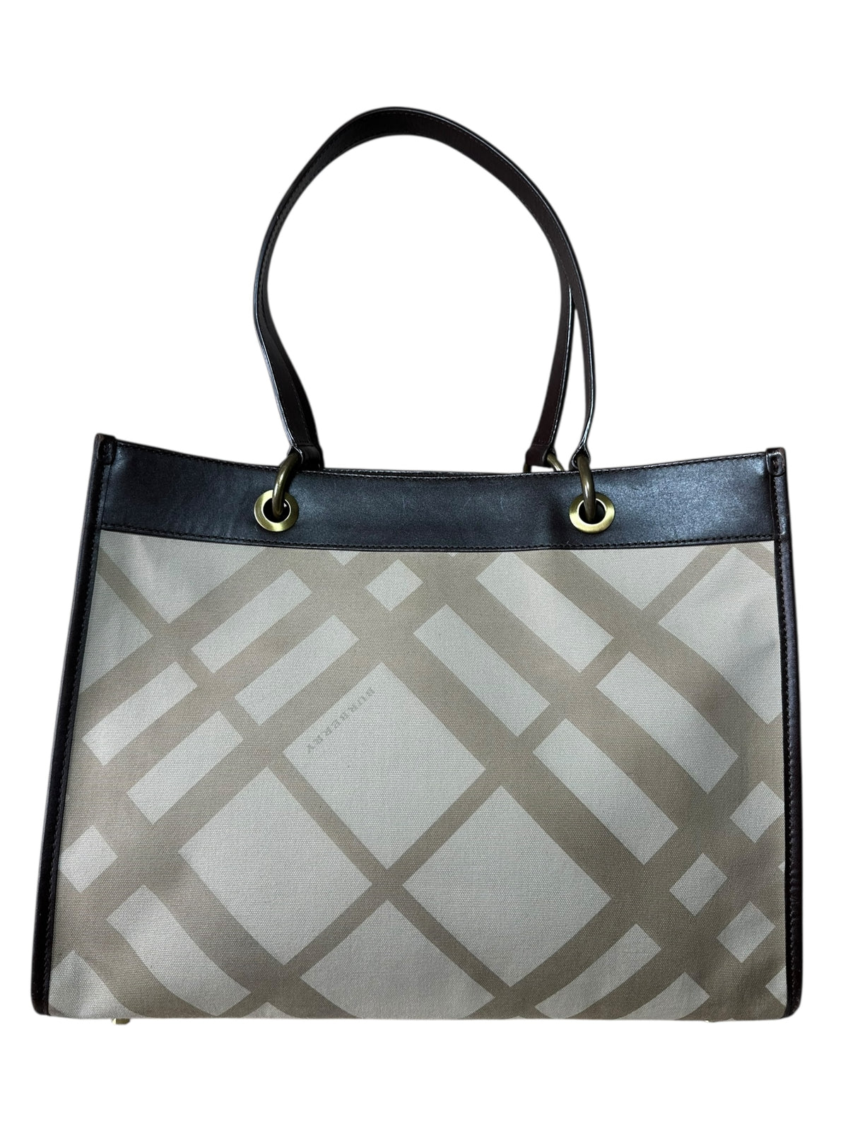 Burberry borsa vintage in tela e pelle — foto 7