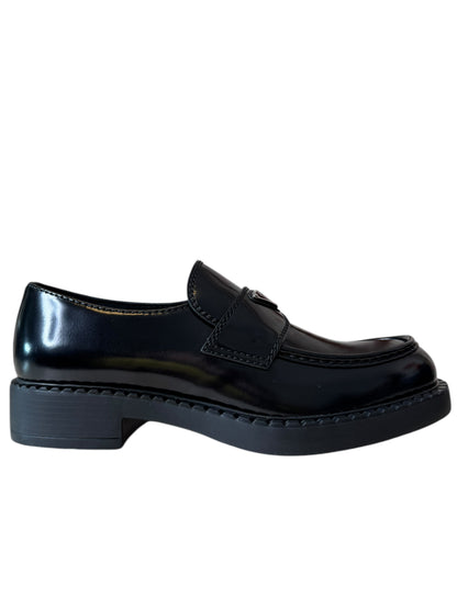Prada mocassini in Pelle Spazzolata Nera Uomo - Taglia 9.5 UK (43,5 EU)