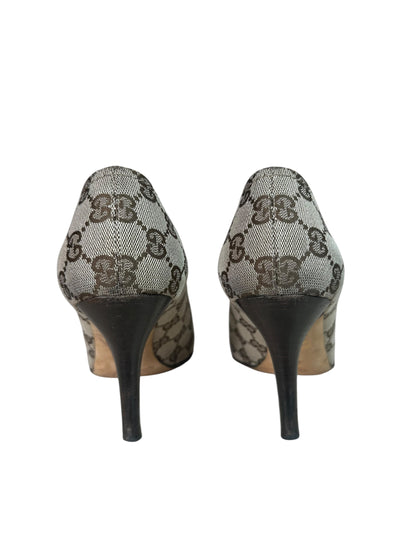 Gucci decolletè vintage in tela GG (41)
