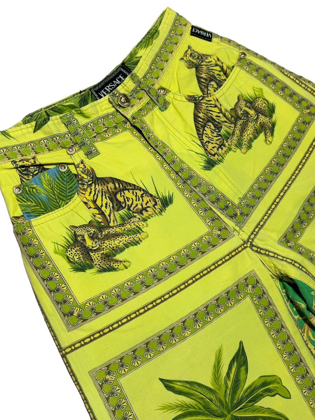 Versace pantaloni vintage stampa Tarzan in cotone — foto 3