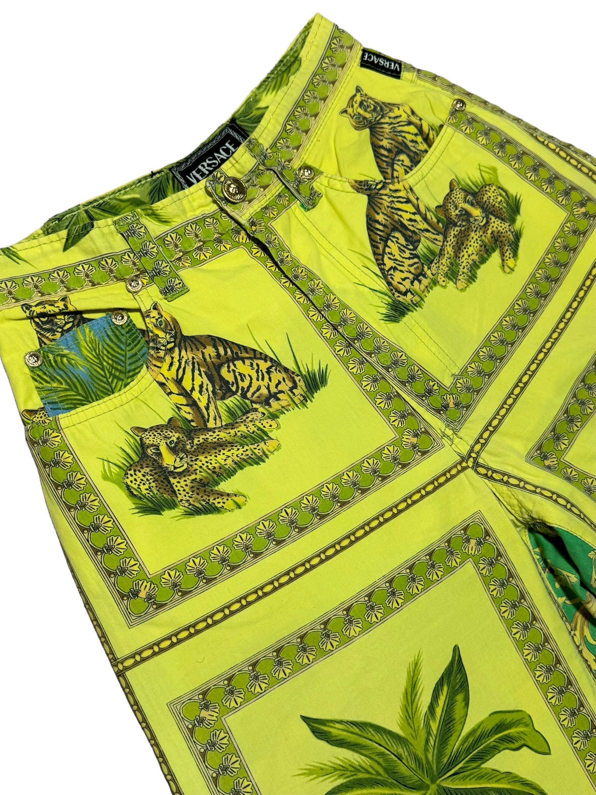 Versace pantaloni vintage stampa Tarzan in cotone — foto 3