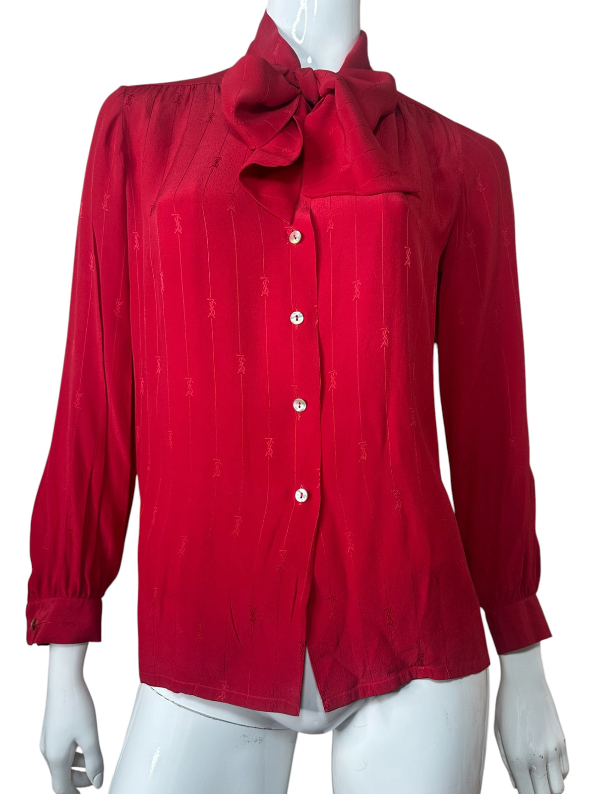 Yves Saint Laurent camicia vintage in seta