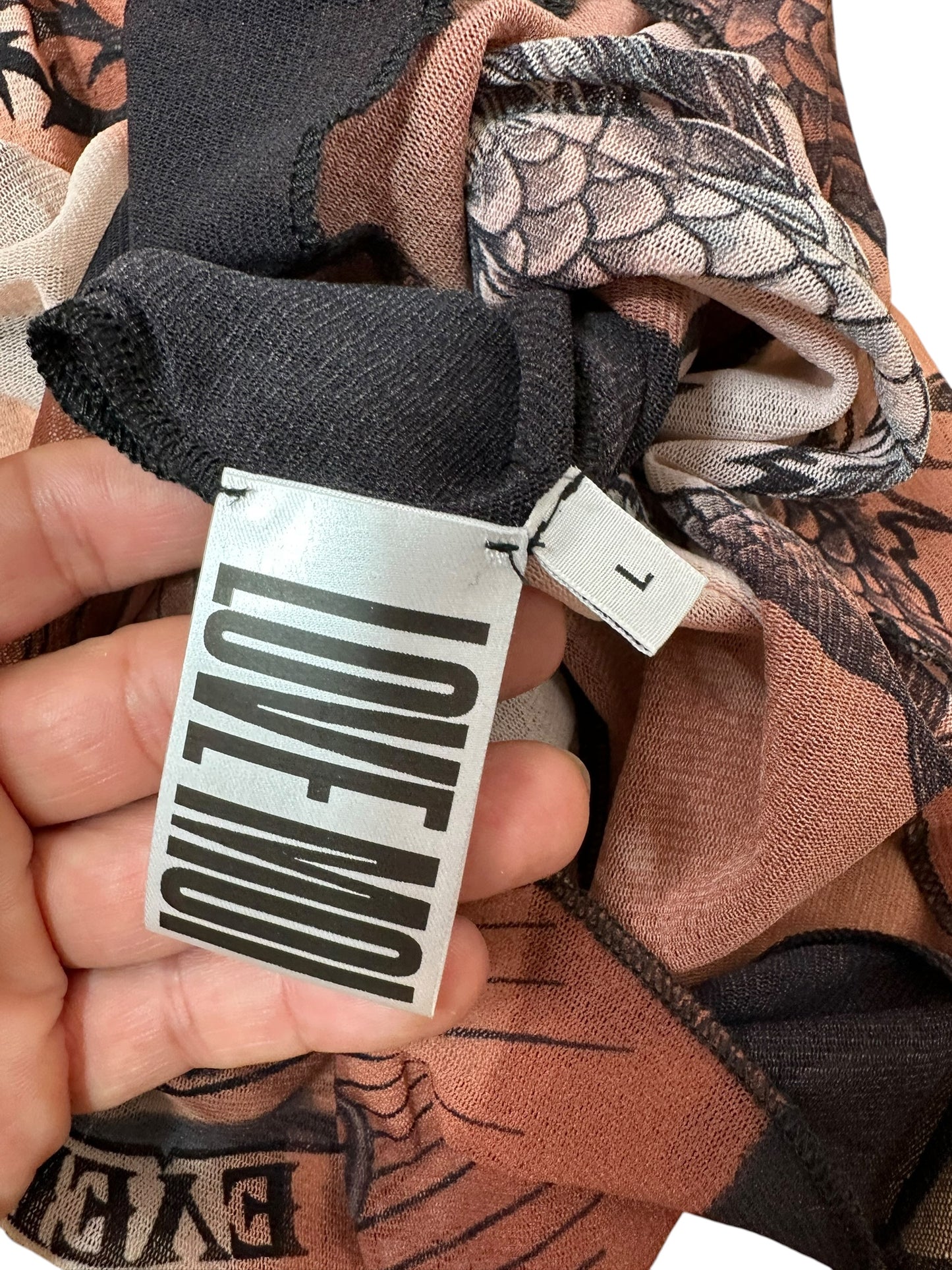 Jean Paul Gaultier mini abito stampato (L)