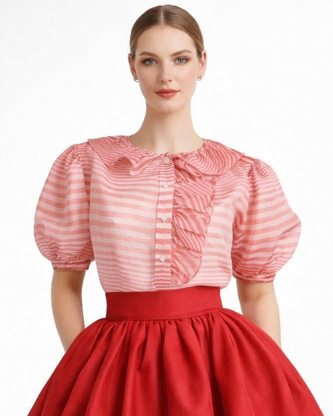 Valentino top vintage a righe — foto 3