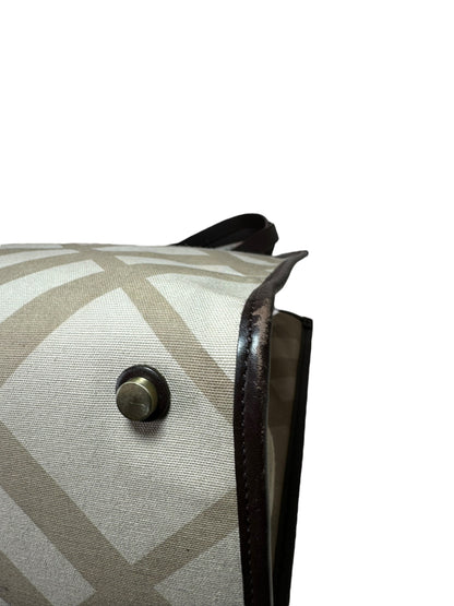 Burberry borsa vintage in tela e pelle