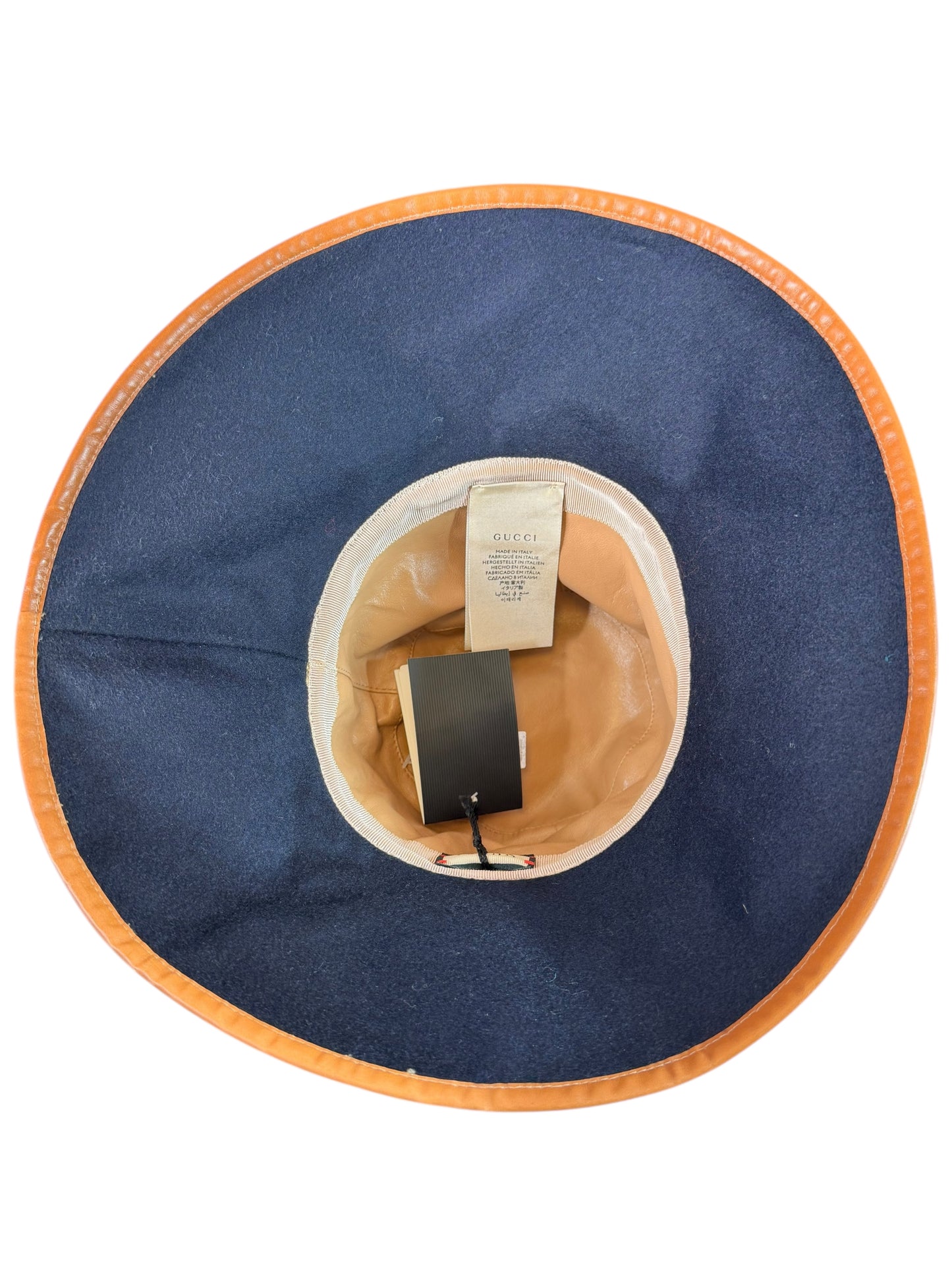 Gucci cappello a tesa larga GG taglia S - 56 cm.