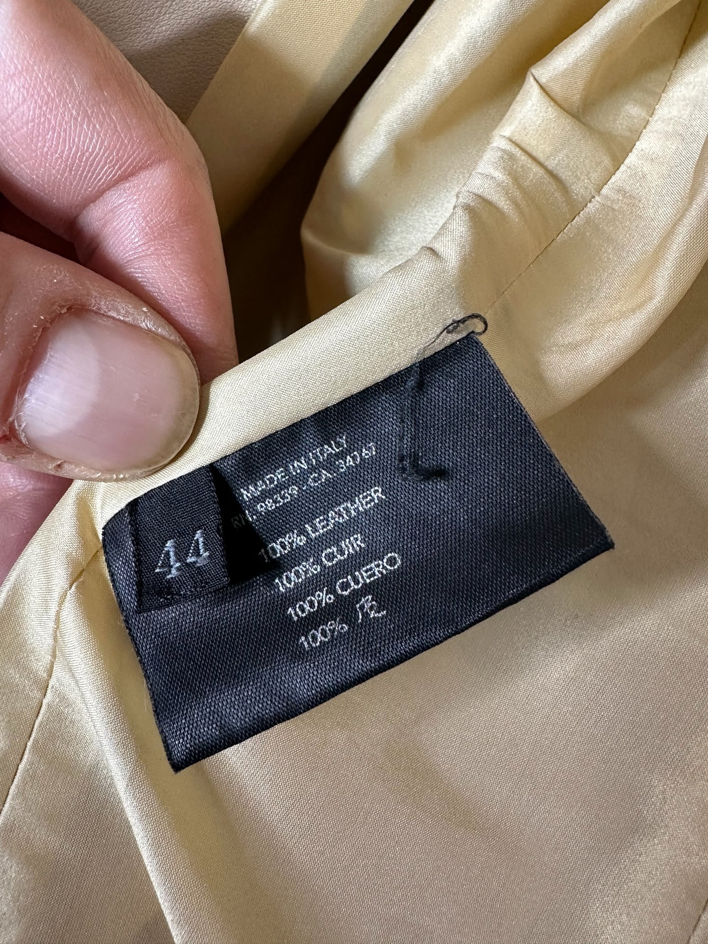 Prada giacca in pelle