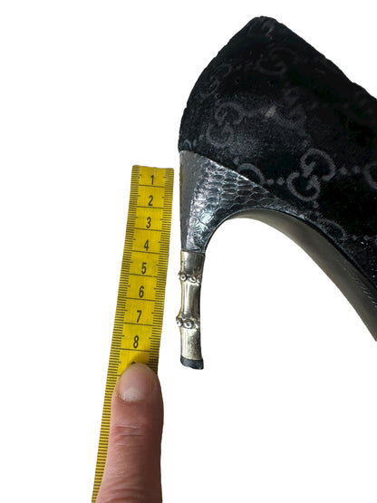 Gucci decolletè GG in velluto