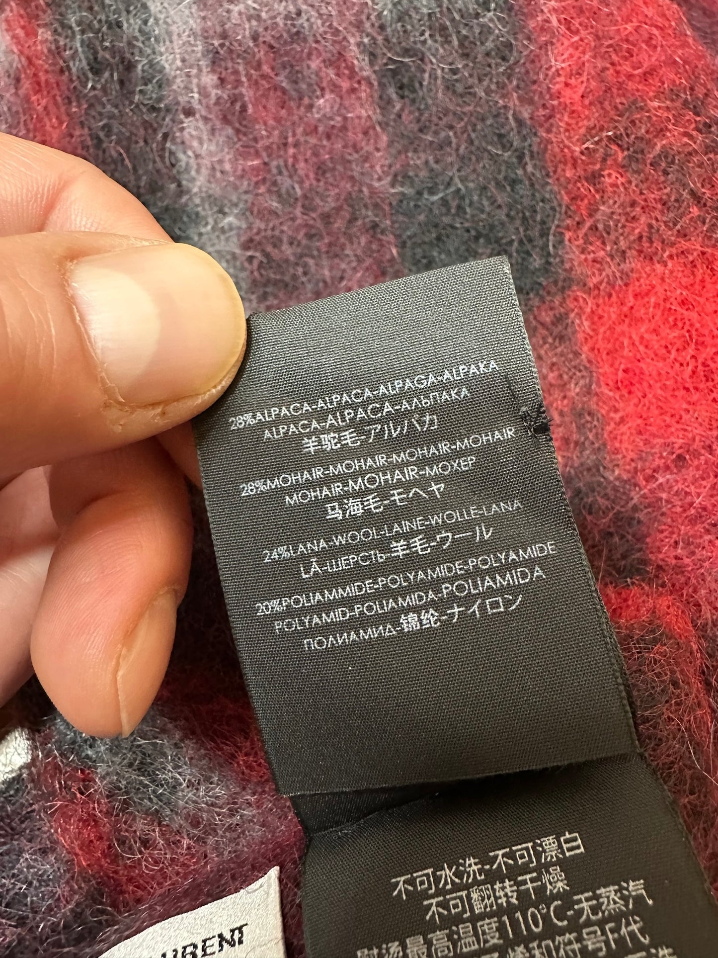 Saint Laurent sciarpa in lana — foto 6