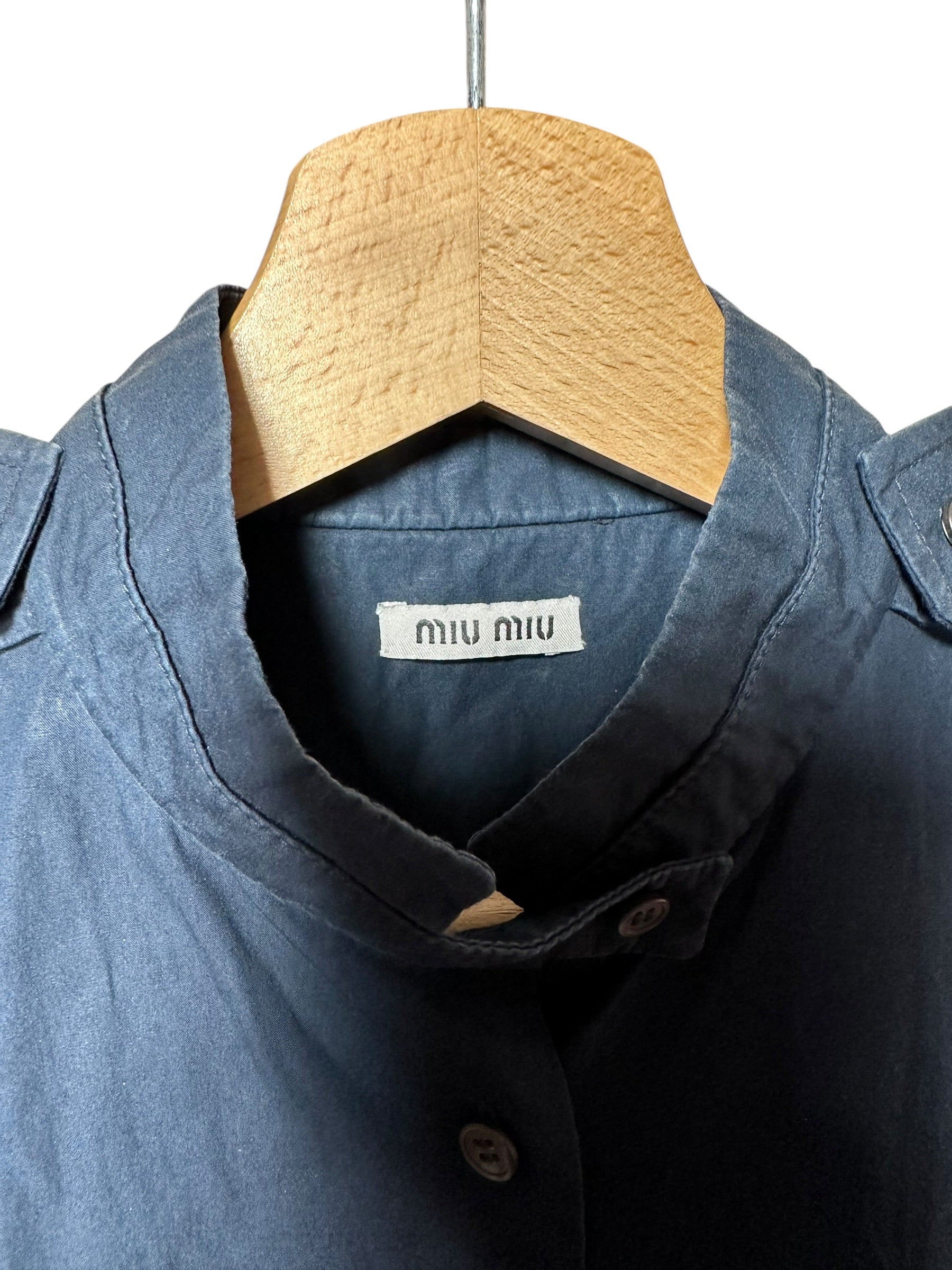 Miu Miu chemisier in cotone — foto 7