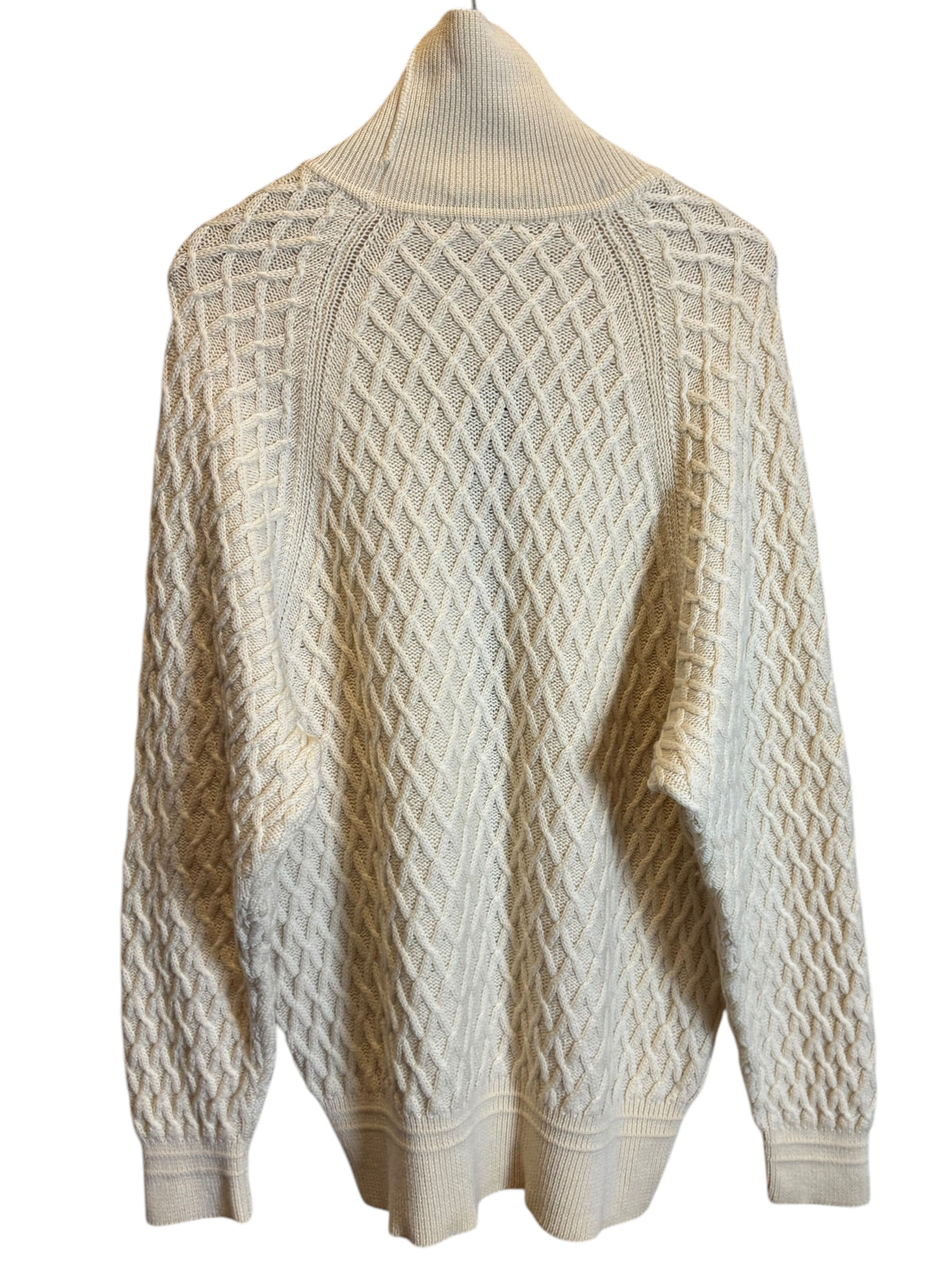 Maglione Gianni Versace Vintage in Lana, Lavorazione Intrecciata, Collo Alto — foto 8