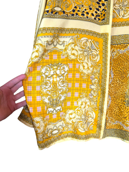 Camicia donna vintage Istante di Gianni Versace – Stampa barocca animalier