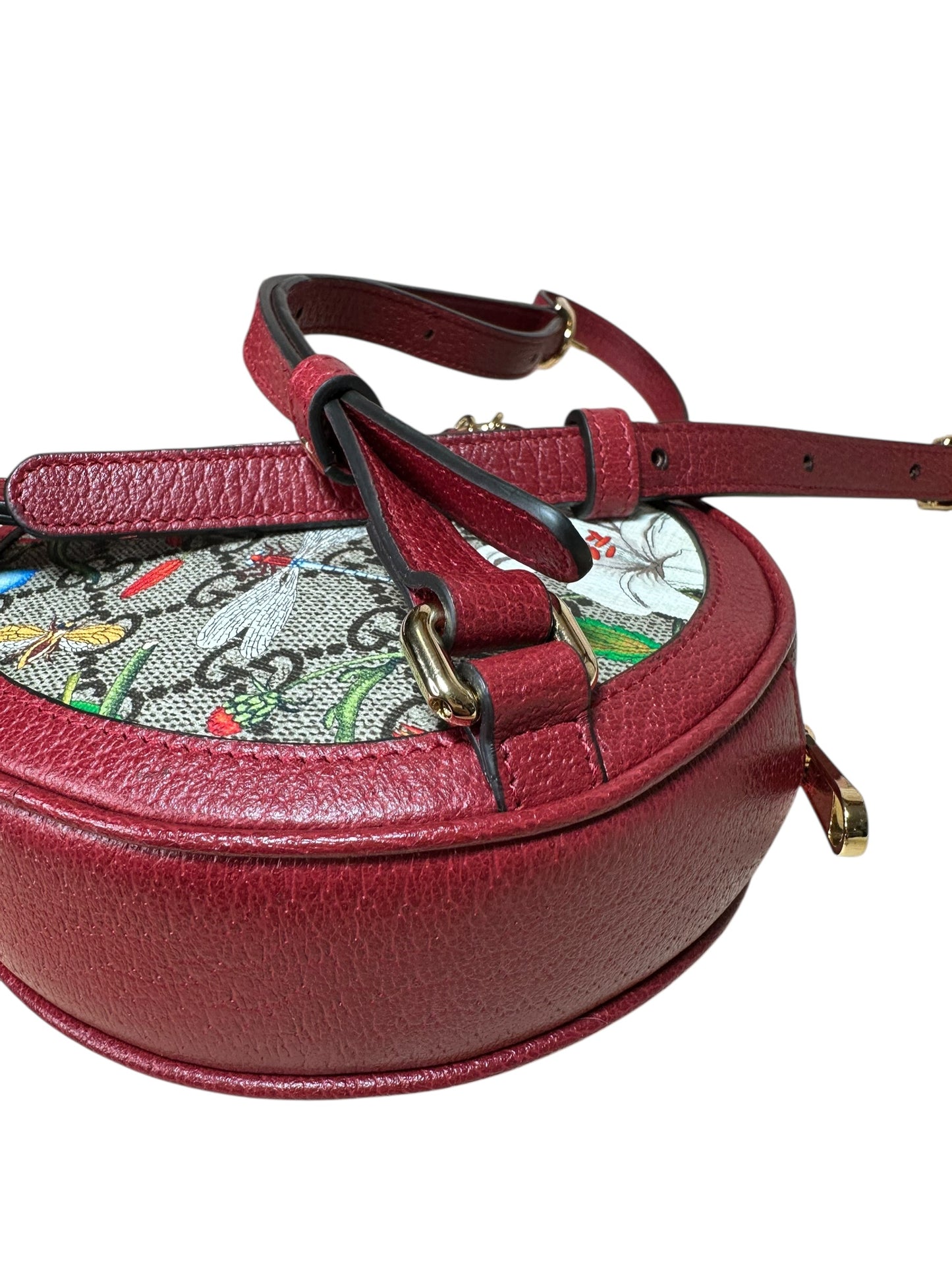 Gucci borsa rotonda in pelle