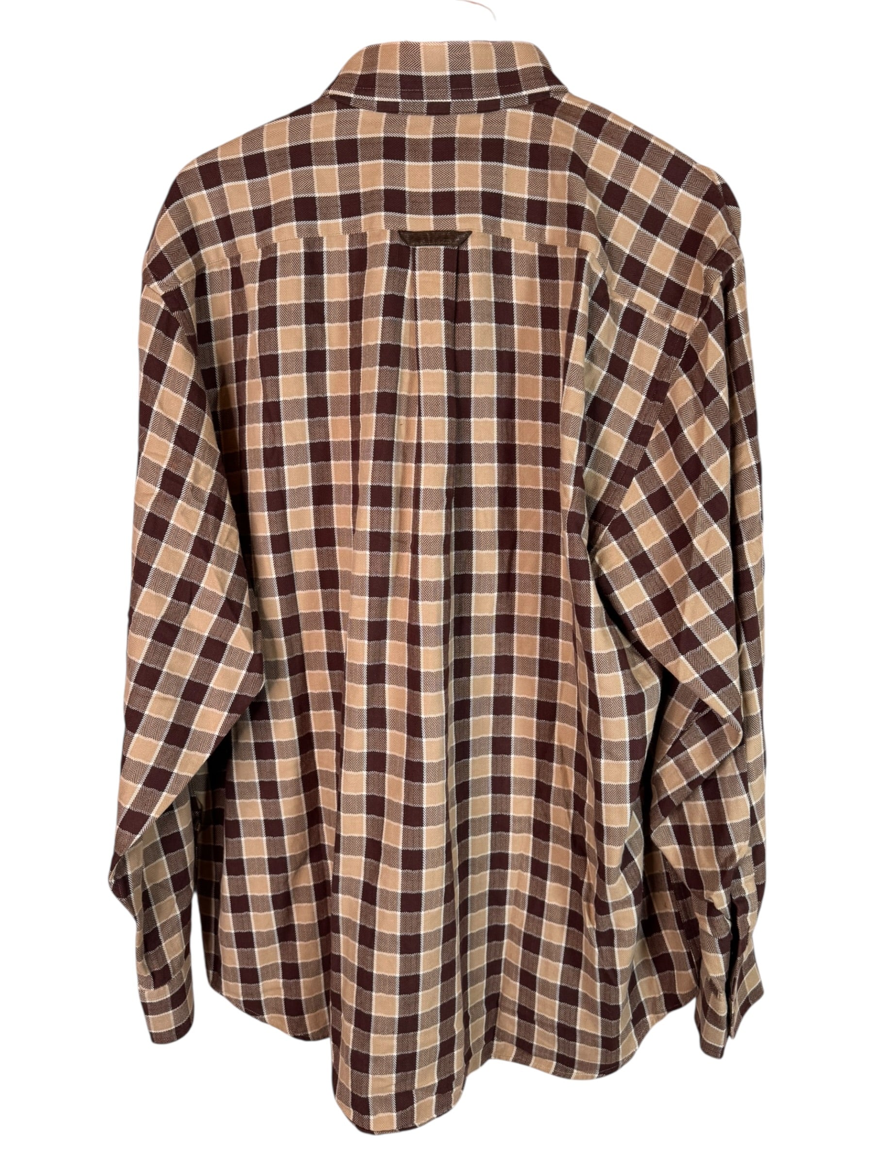 Camicia Barbour a quadri beige marrone cotone taglia XL — foto 7
