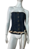 D&G bustier vintage in denim