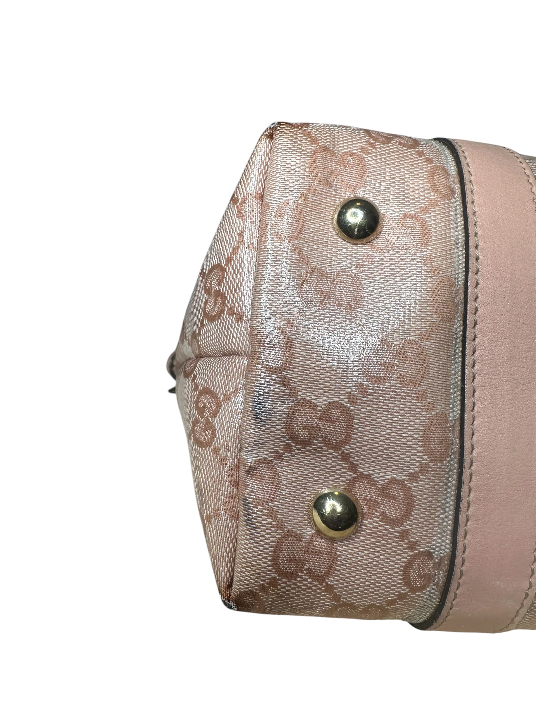 Gucci borsa vintage in tela e pelle — foto 14