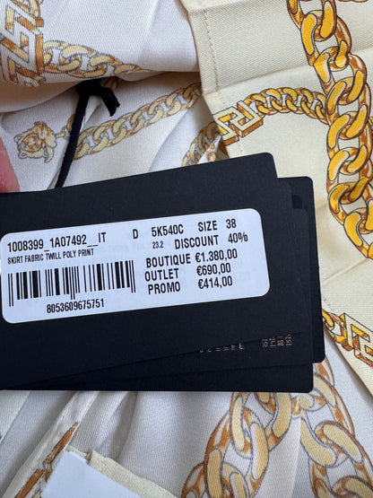 Versace gonna plissettata Chain Print nuova con cartellini — foto 7
