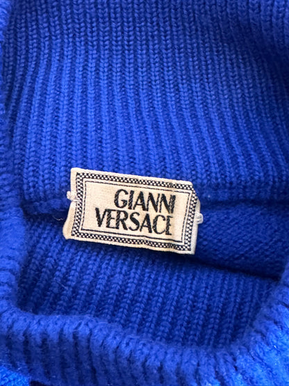 Maglione Gianni Versace vintage lana collo alto - IT 48