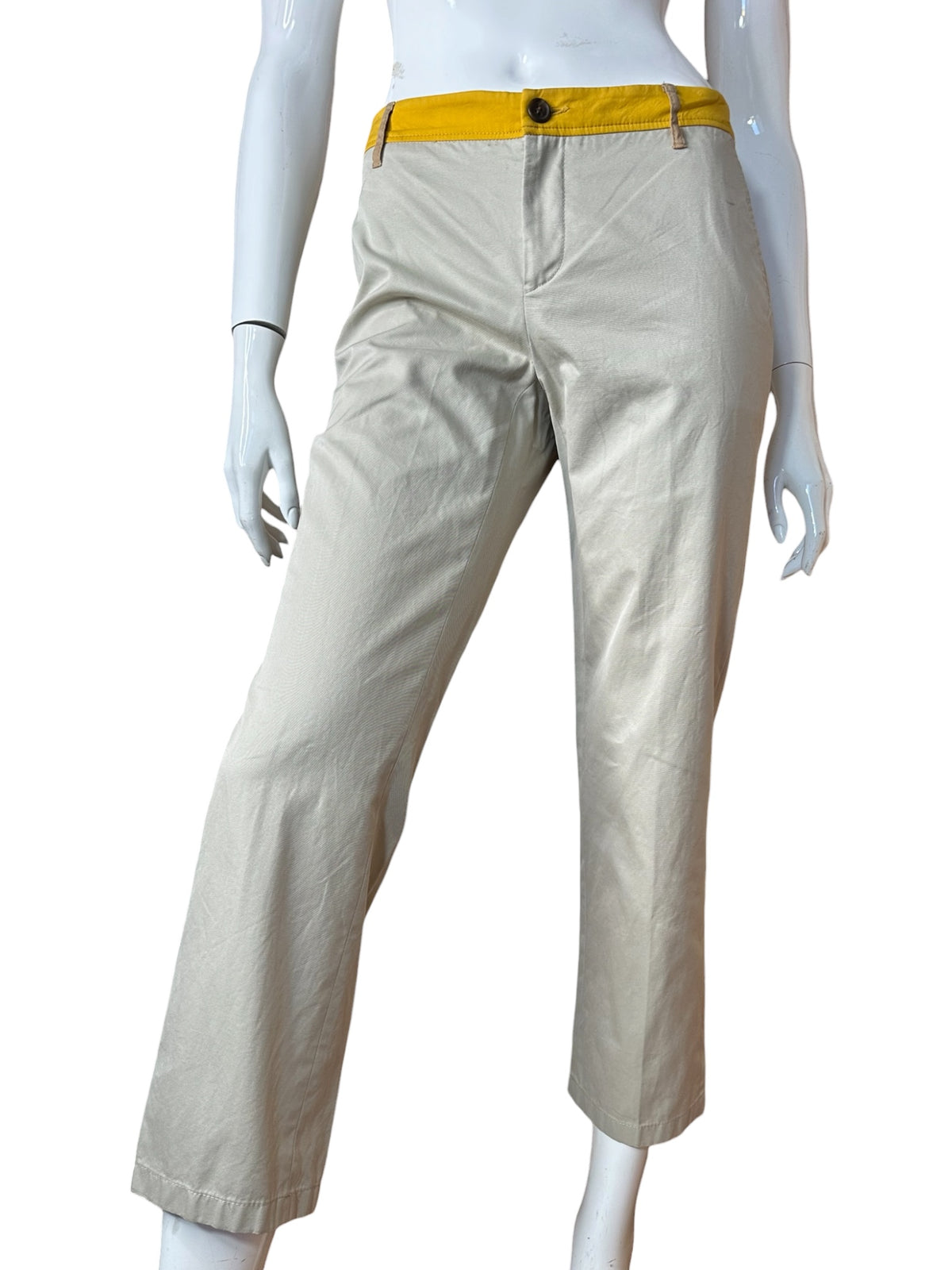 Miu Miu pantaloni Capri in cotone