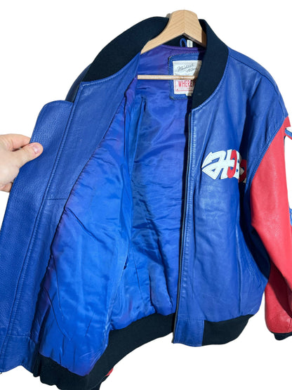 Giacca in pelle vintage Michael Hoban (L)
