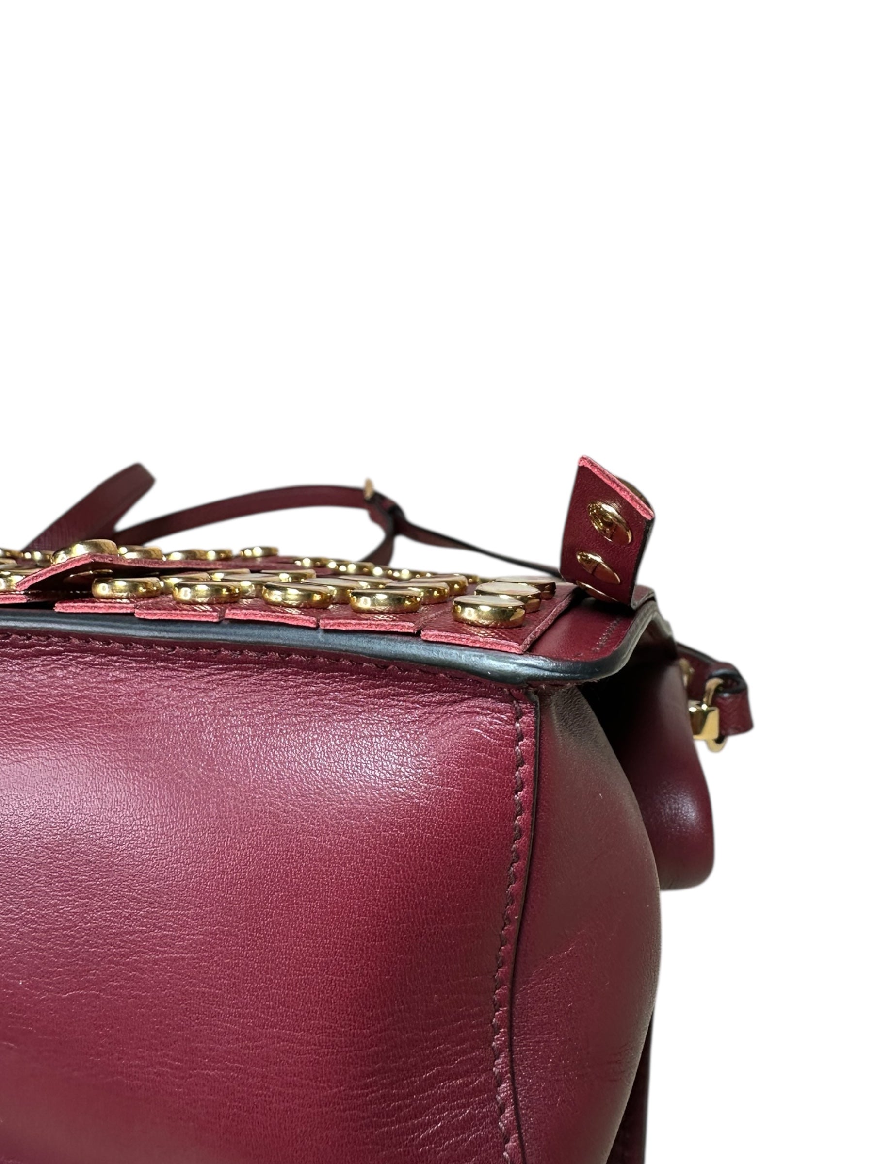 Prada borsa in pelle con frange — foto 14