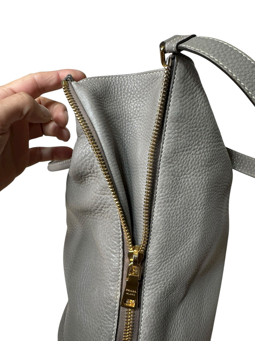 Prada borsa vintage in pelle martellata — foto 7
