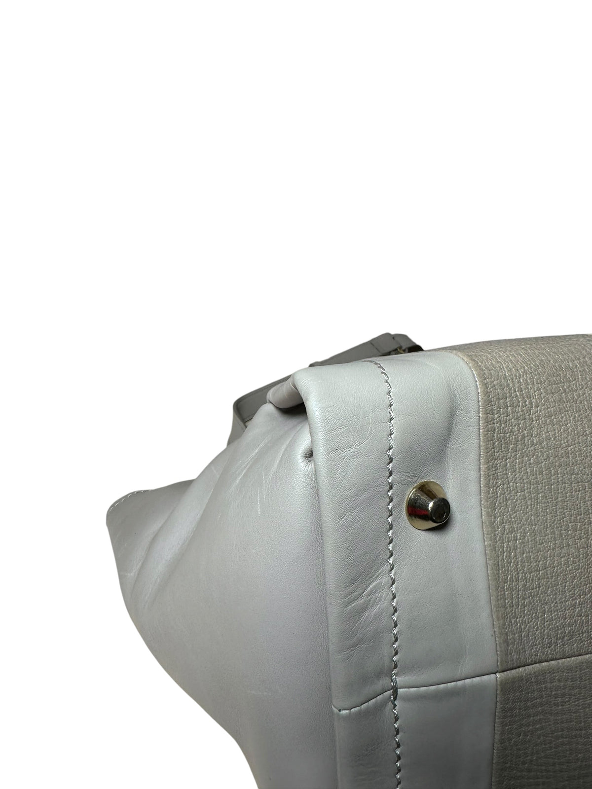 Lanvin – Borsa in pelle grigio perla e tortora