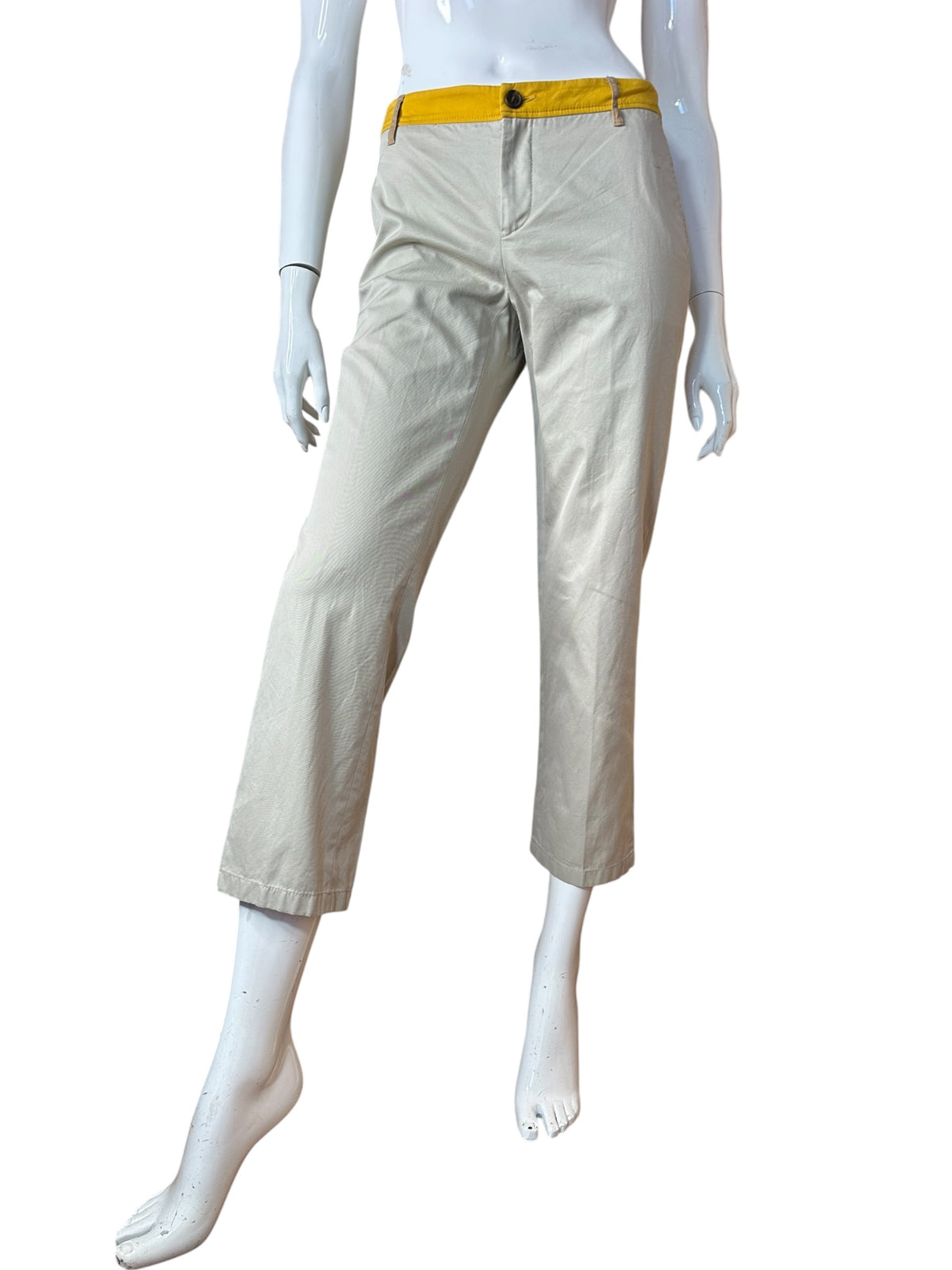 Miu Miu pantaloni Capri in cotone — foto 2