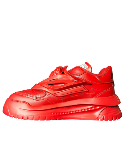 Versace odyssey sneakers rosse pelle medusa platform tg 39 nuove. — foto 6