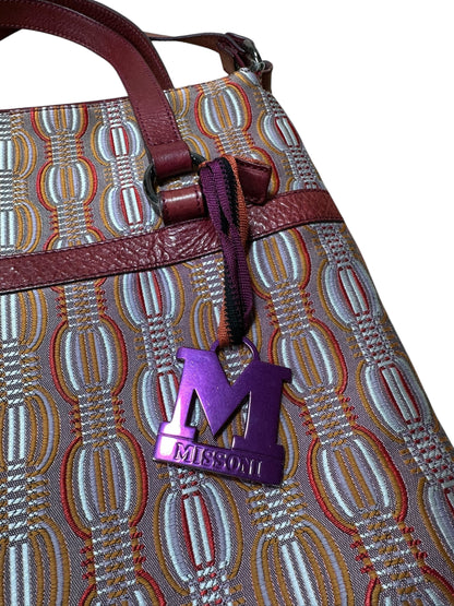 Missoni borsa vintage  in tela jacquard