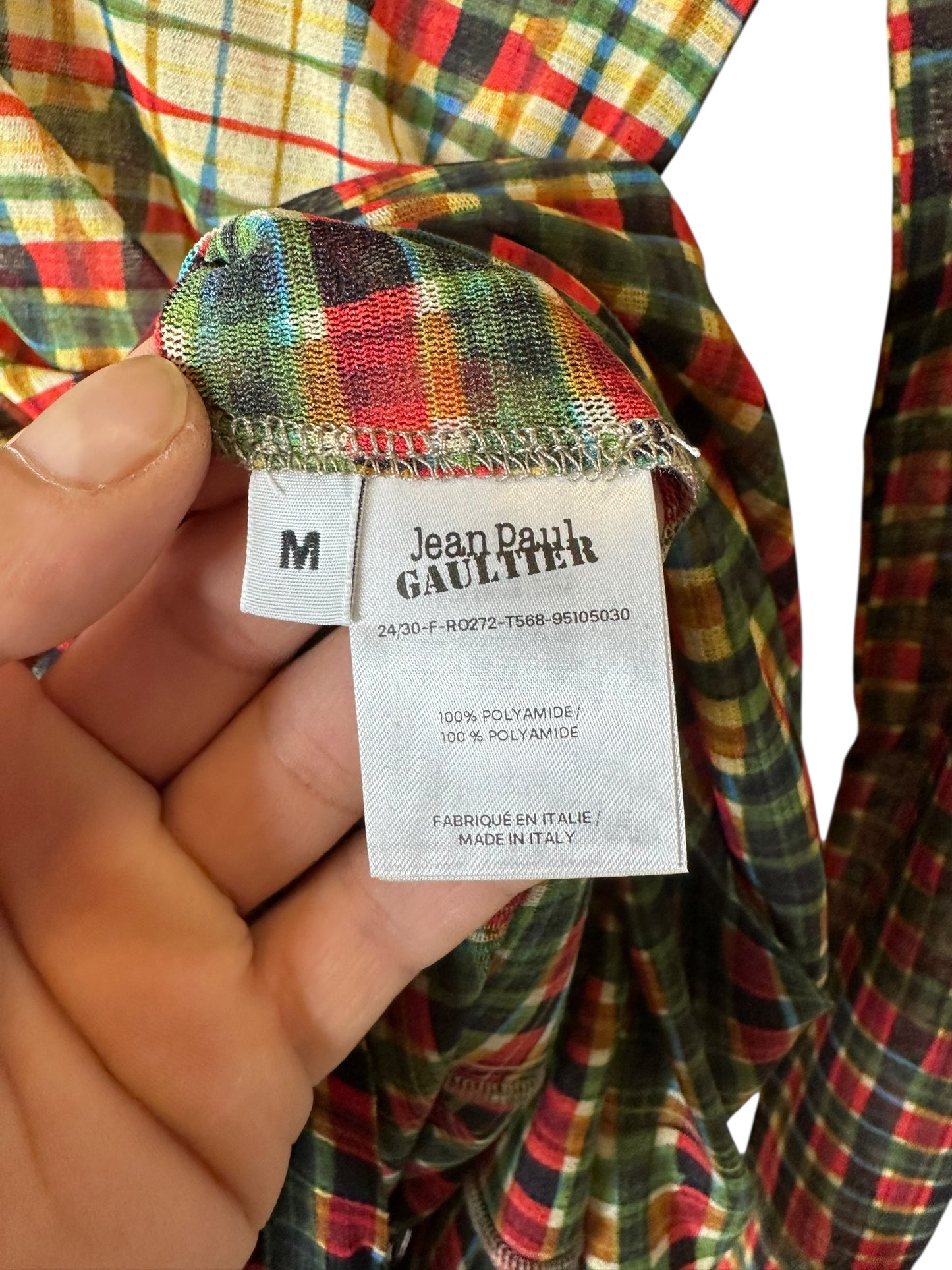 Jean Paul Gaultier maxi abito stampato (M)