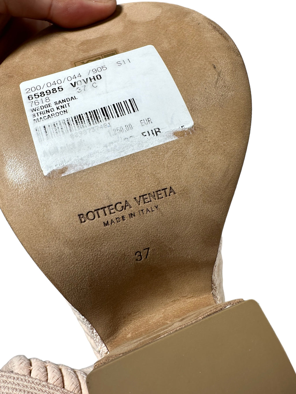 Bottega Veneta sandalo in tessuto — foto 11