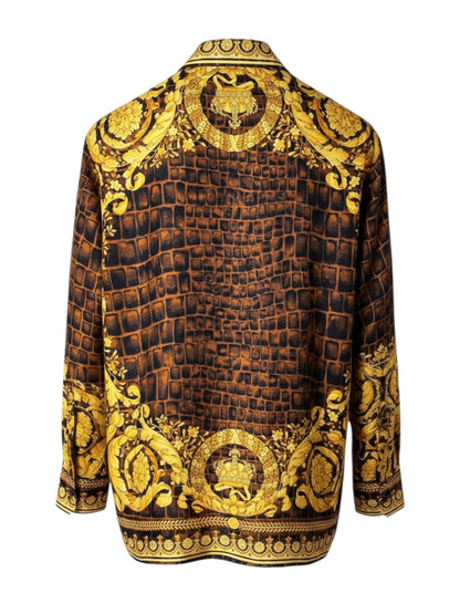 Camicia Versace seta Barocco Made in Italy - TG 48