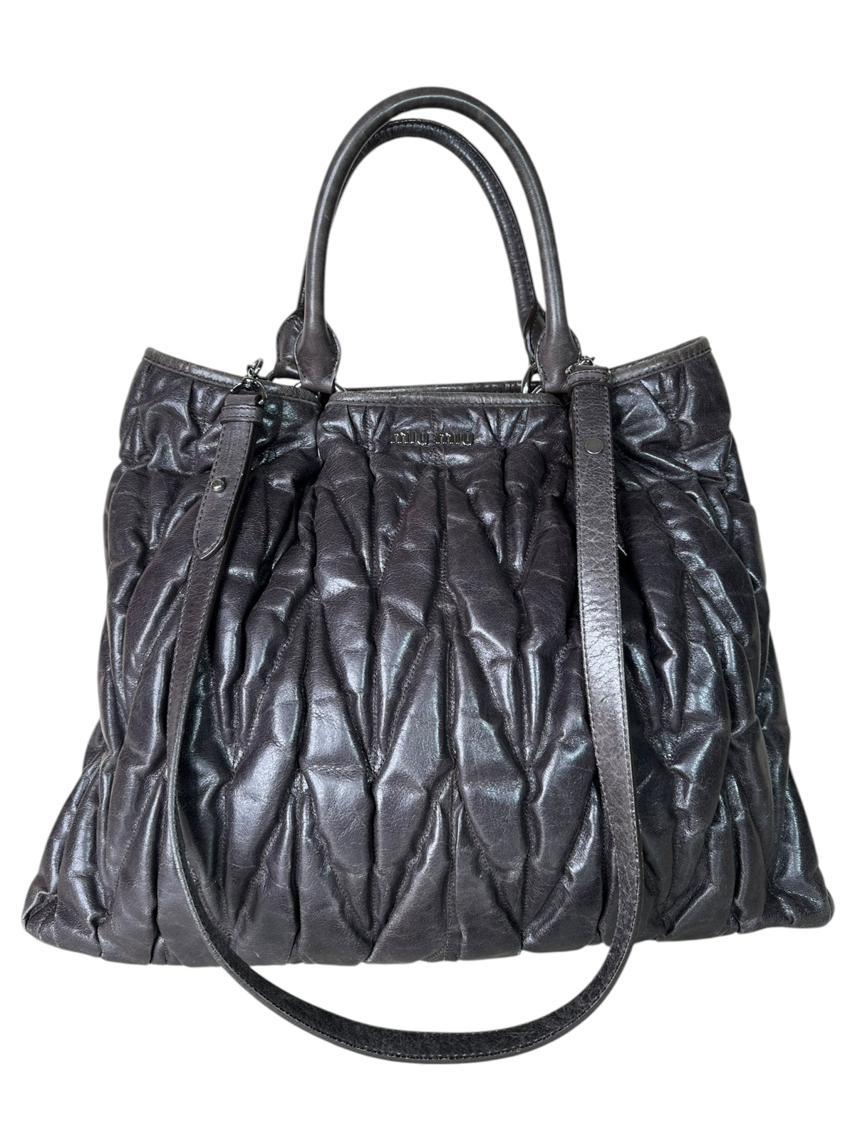 Miu Miu borsa in pelle matelassè — foto 15