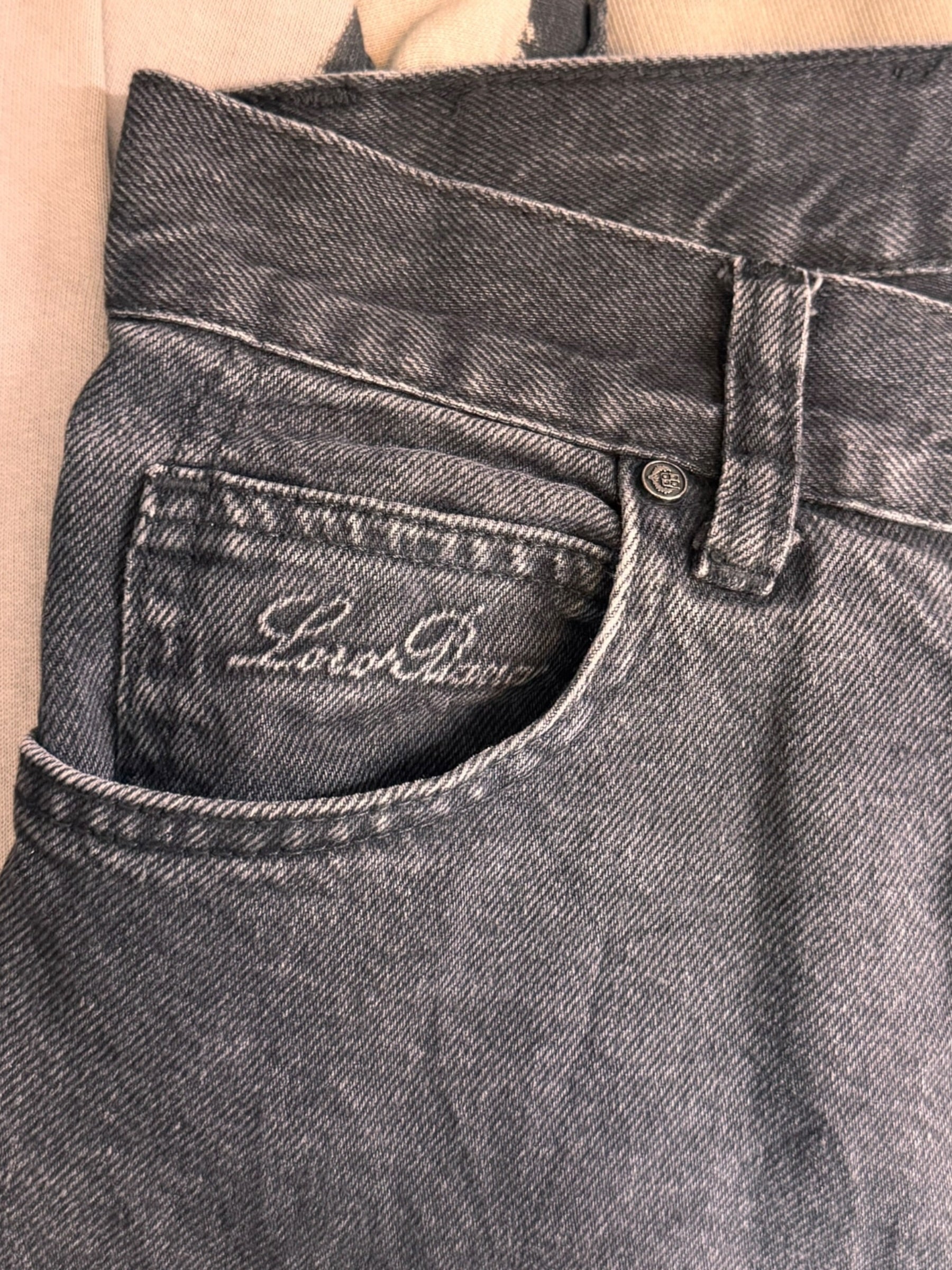 Jeans Loro Piana nero denim 100% cotone W30 L32 — foto 11