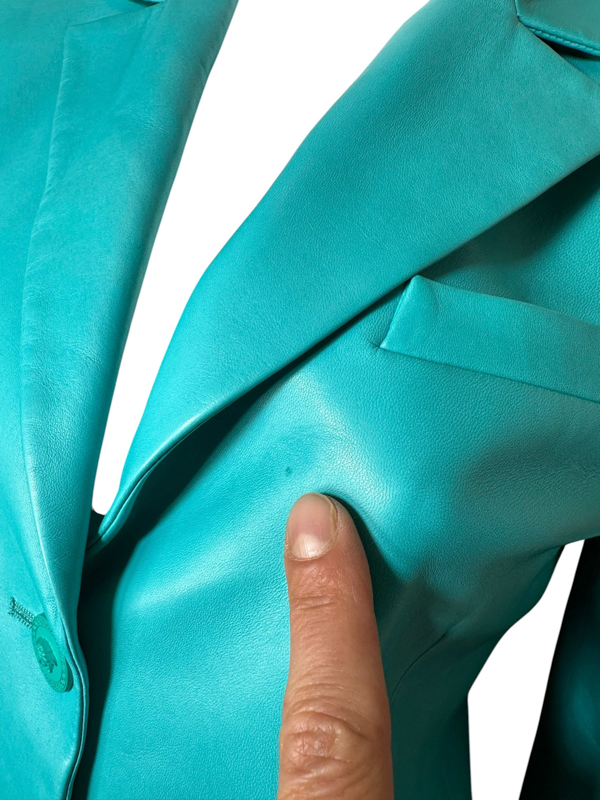 Versace blazer in pelle — foto 5