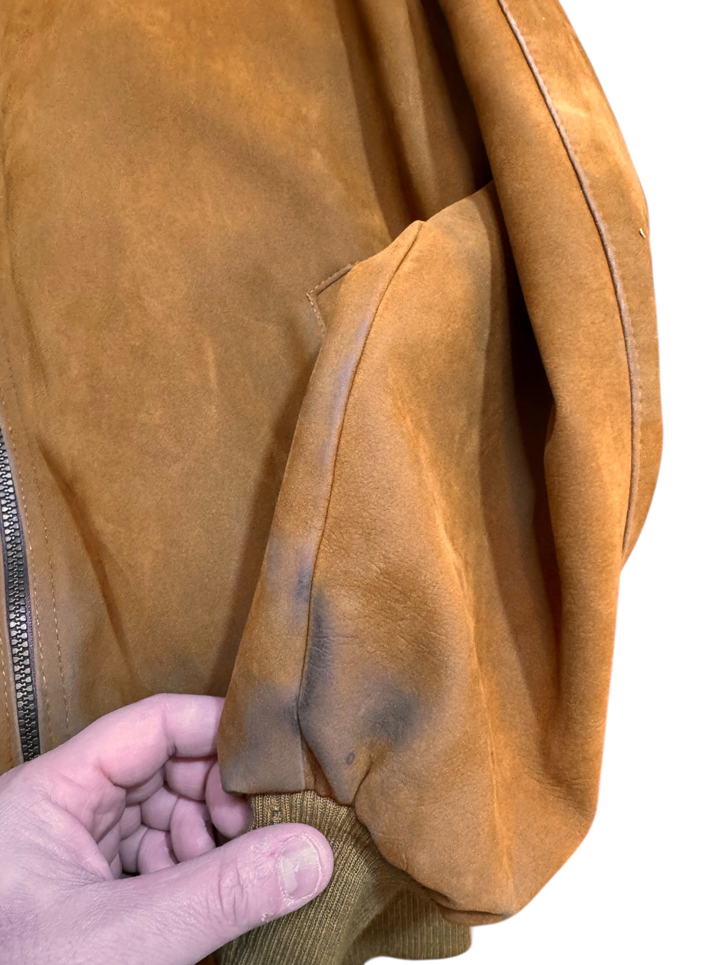 Giacca vintage Antica Bottega marrone bomber Made in Italy XXL — foto 8