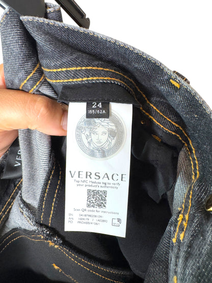 Jeans Leggings VERSACE Donna Tg. 24 Made in Italy - Nuovi
