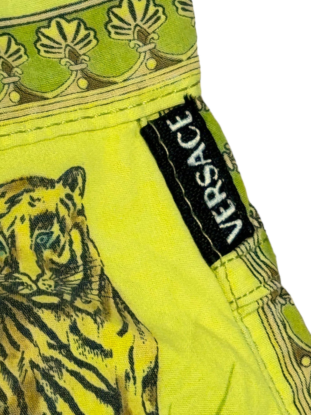 Versace pantaloni vintage stampa Tarzan in cotone — foto 5