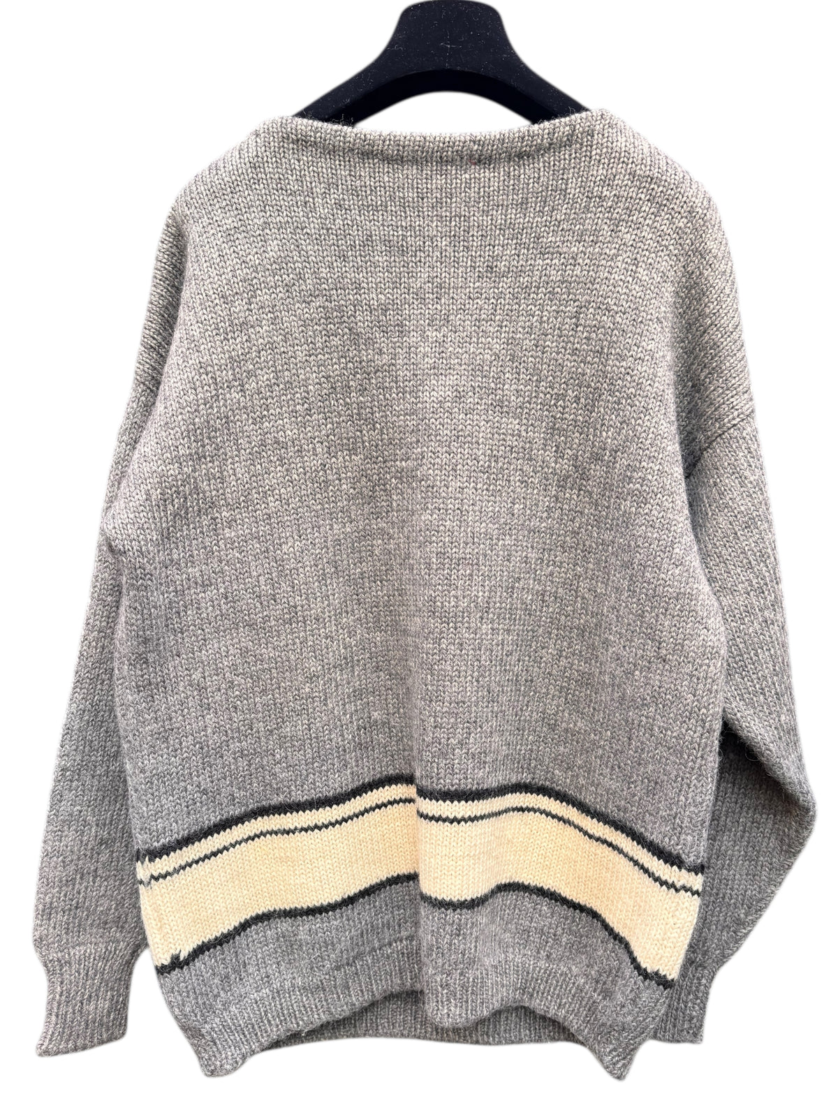 Maglione vintage lana grigio Sylvester & Tweety ricamo frontale — foto 6