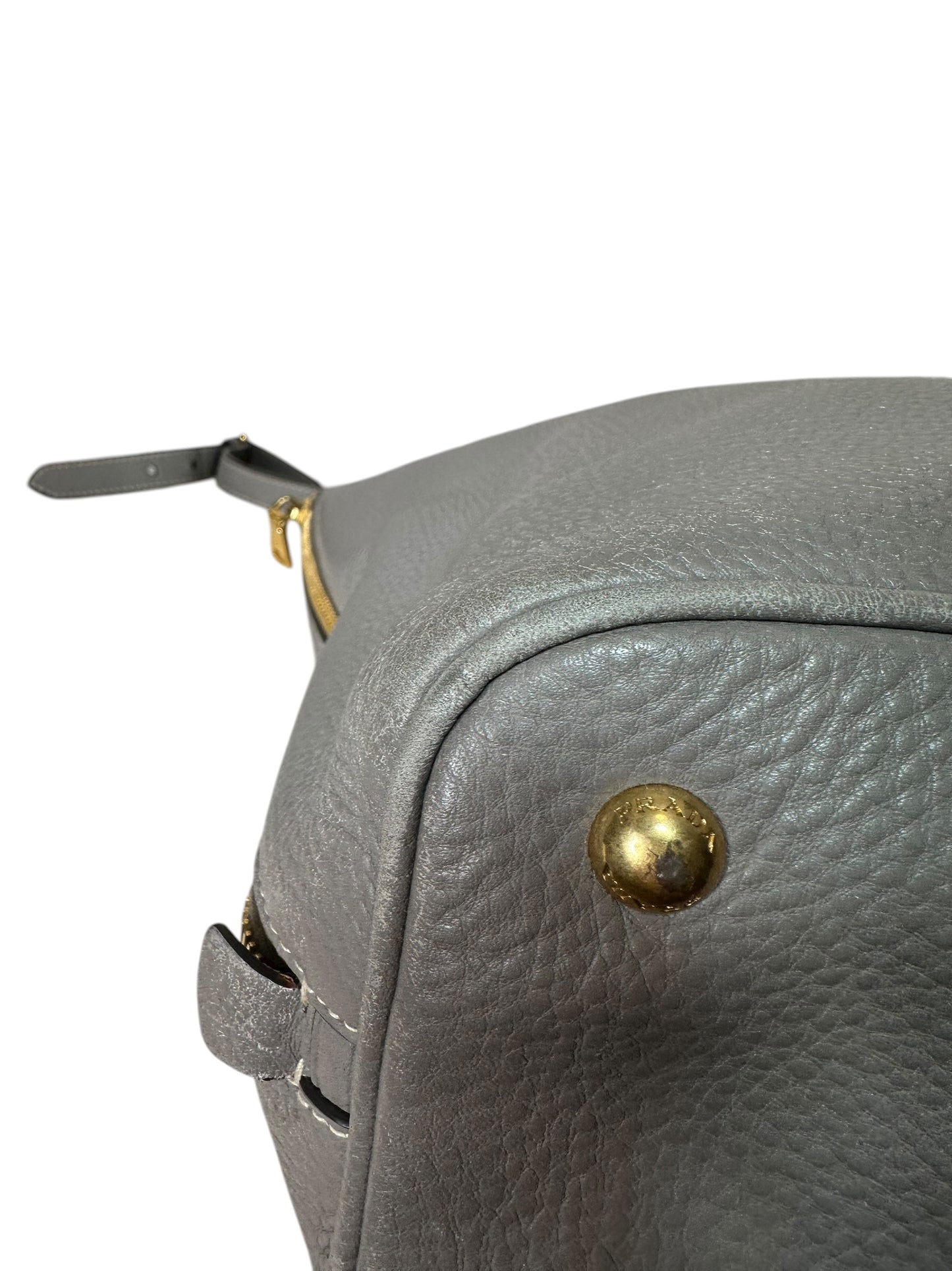 Prada borsa vintage in pelle martellata