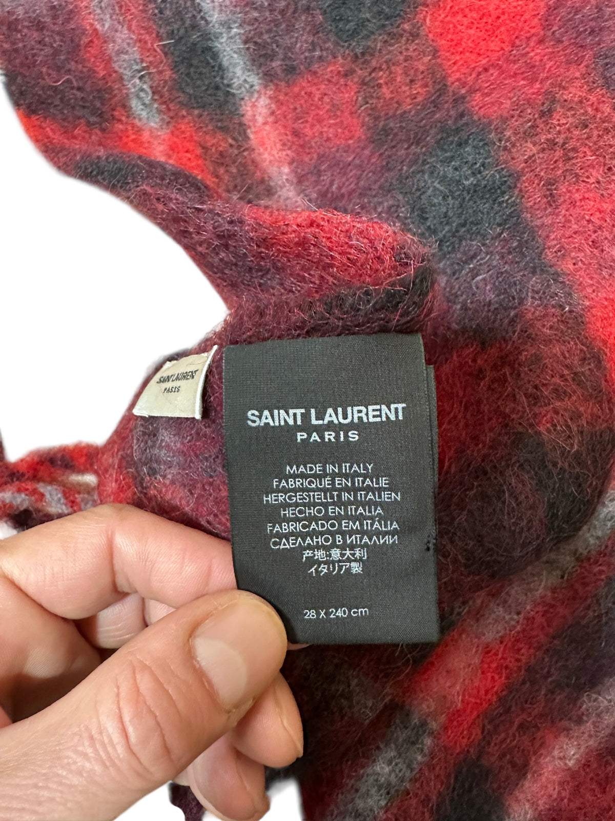Saint Laurent sciarpa in lana — foto 5