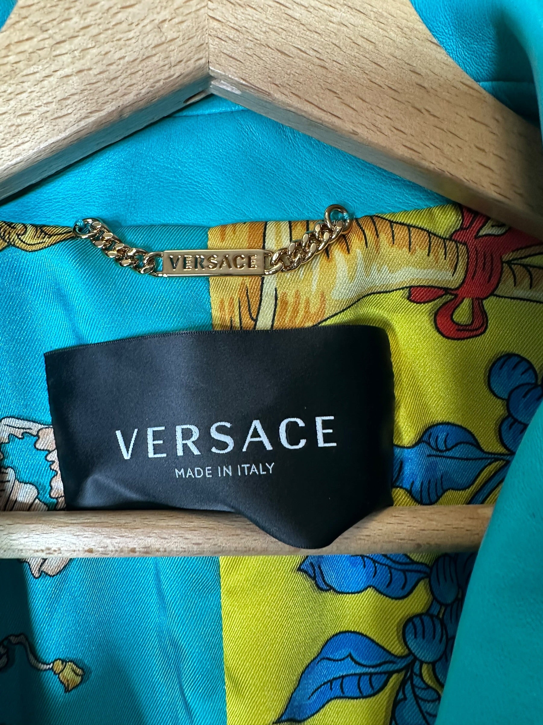 Versace blazer in pelle — foto 14