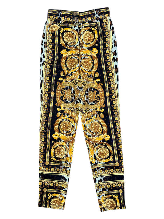 Pantaloni Versace Tribute SS2018 – Stampa Wild Baroque 1992, taglia 25