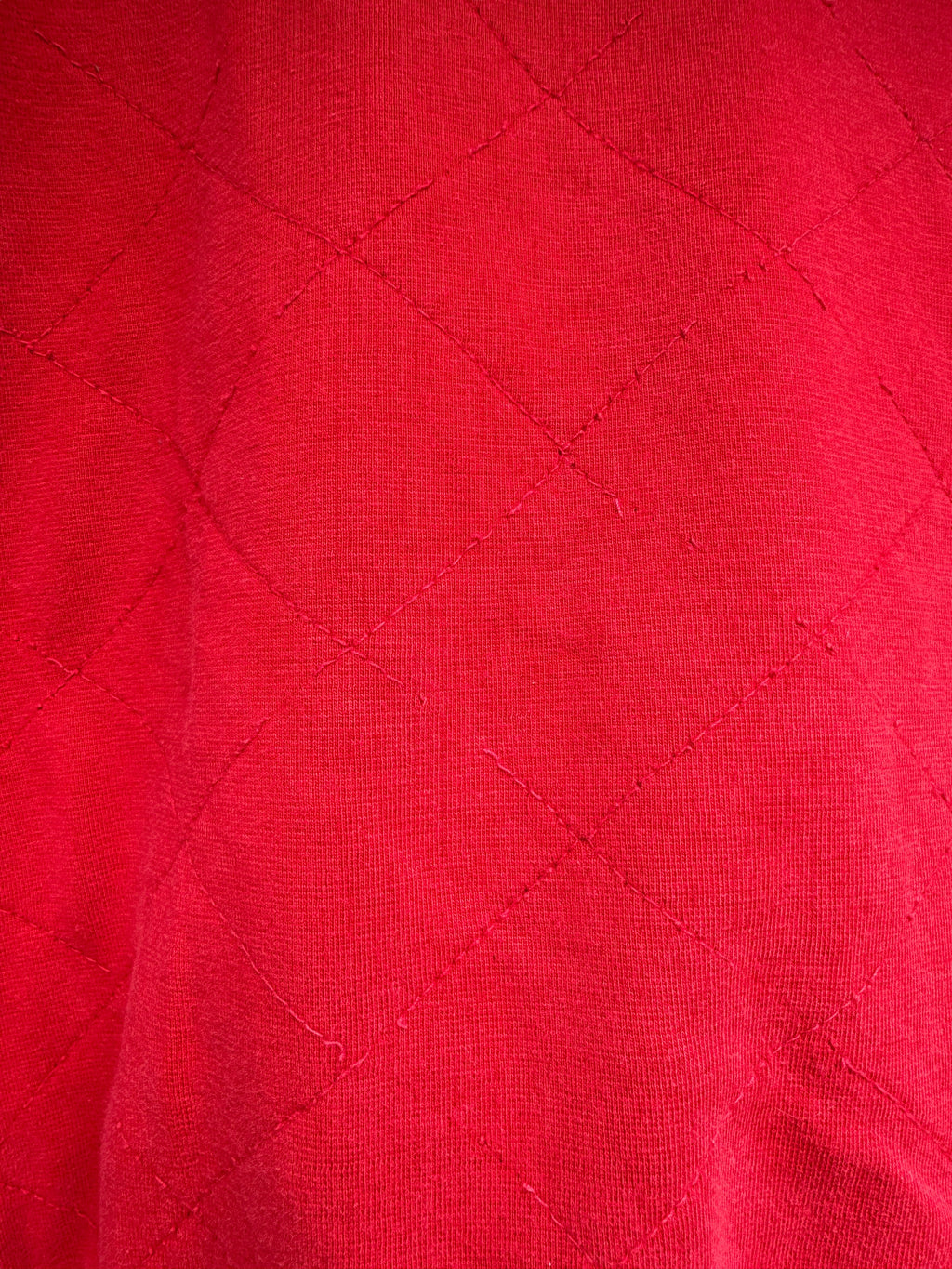 Felpa Hermès Paris vintage rossa trapuntata – Made in France — foto 8