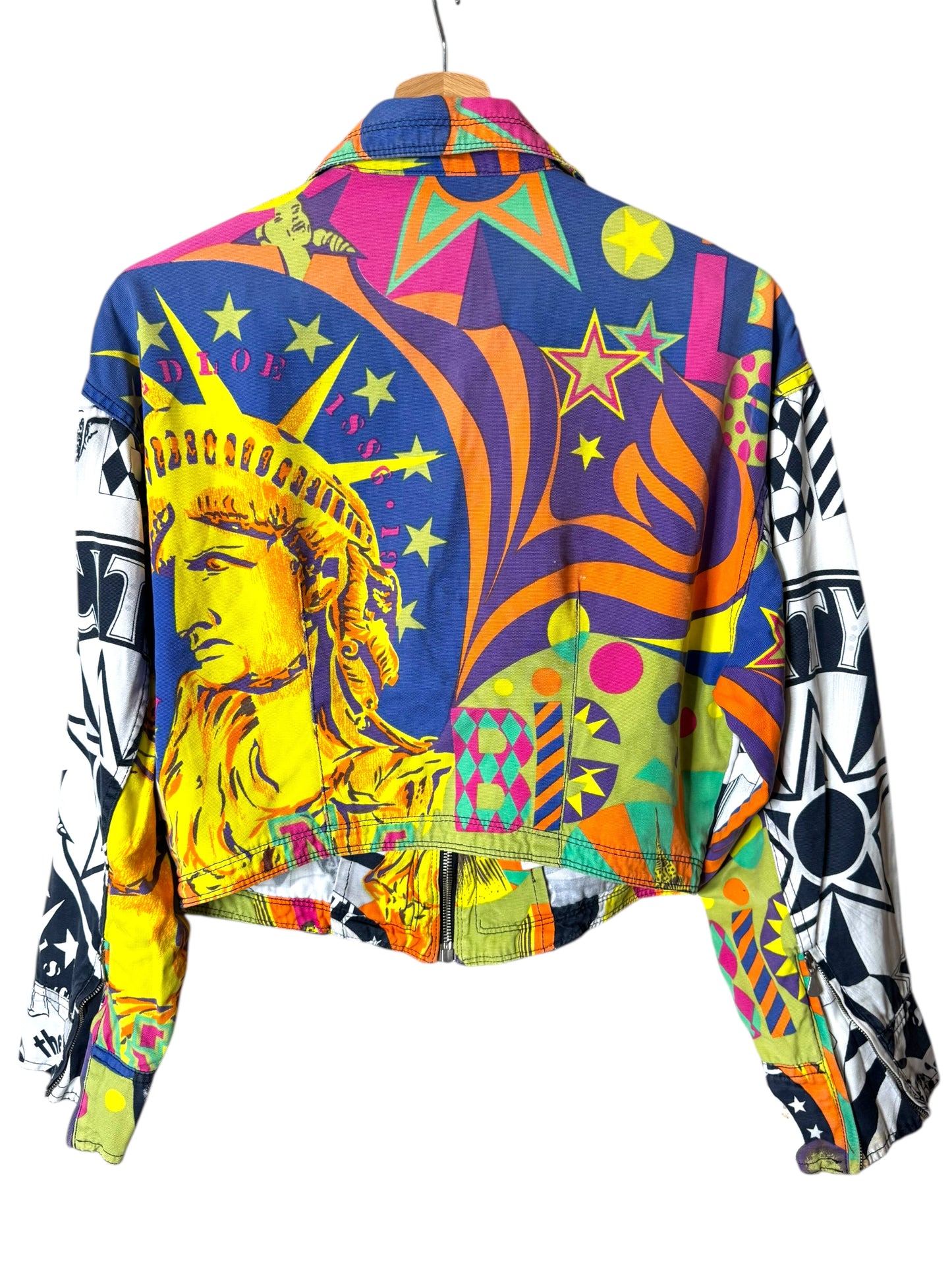 Giacca Vintage Versace Jeans Couture anni ’90 – Stampa NY, taglia S