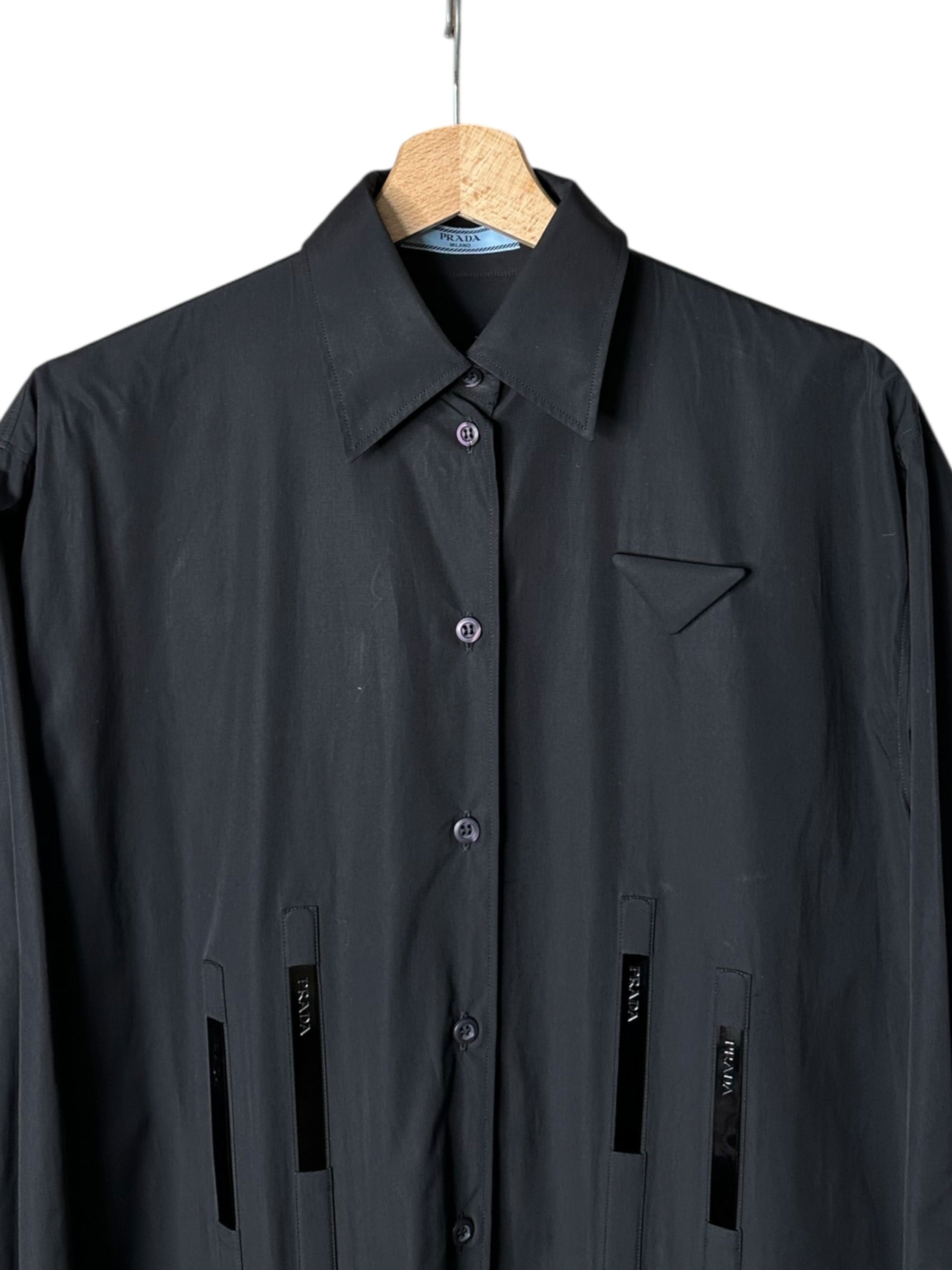 Prada camicia in cotone struttura — foto 6