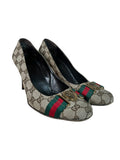 Gucci decolletè vintage in tela GG