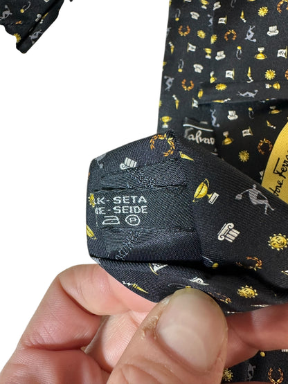 Salvatore Ferragamo cravatta in seta