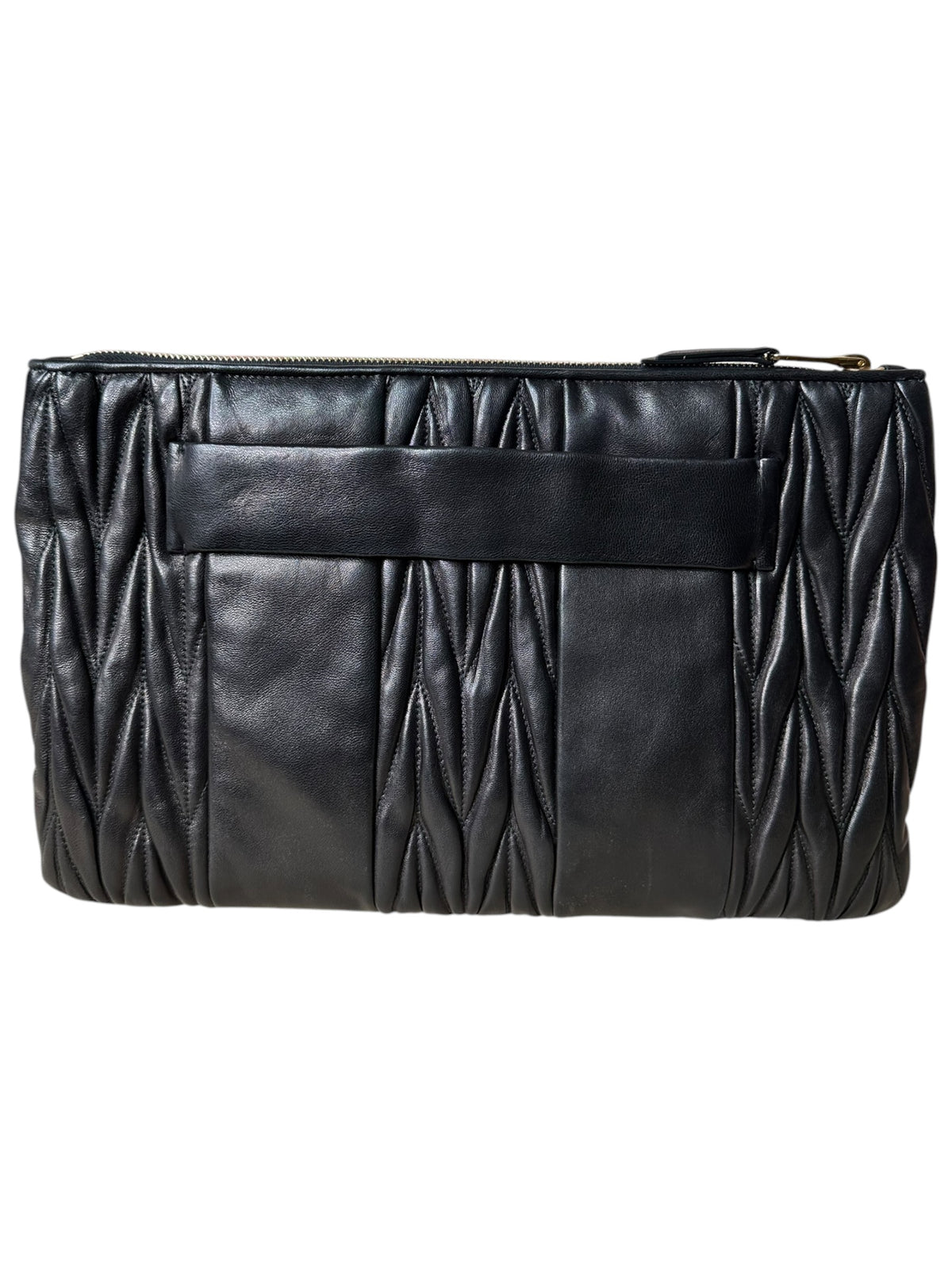 Miu Miu pochette in pelle matelassè